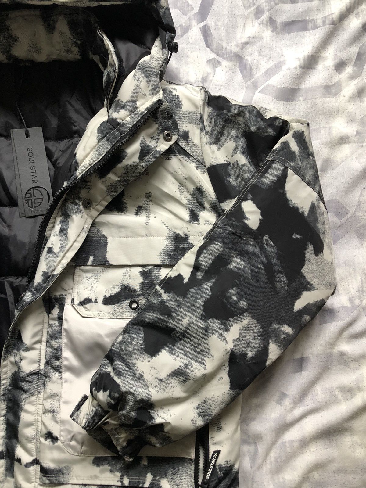 Soulstar × Vintage New w/ Tags Soul Star Snow Camo Hooded Winter Jacket Size US XXL / EU 58 / 5 - 4 Thumbnail