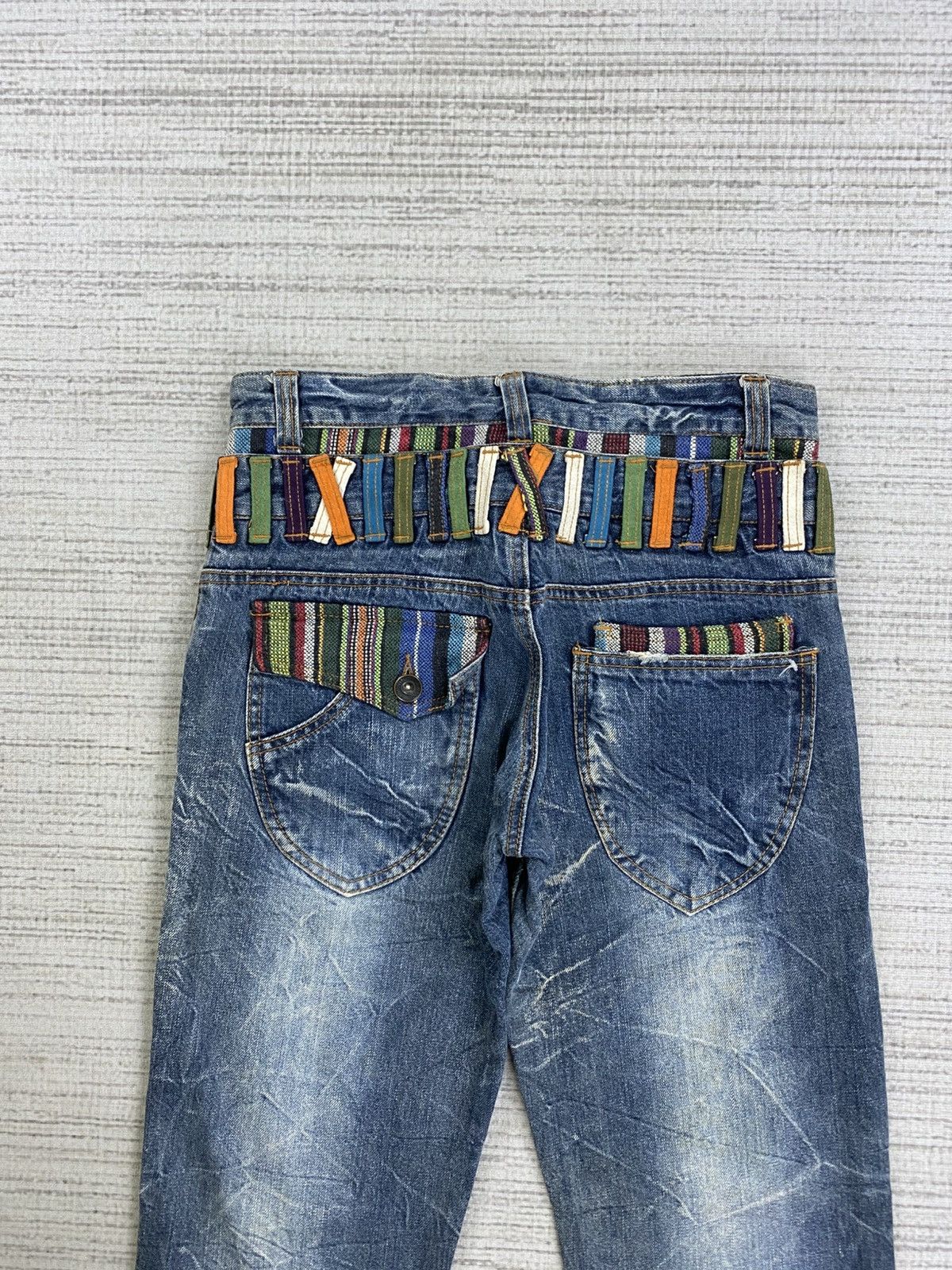 Hysteric Glamour Vintage Nylaus Hysteric Clothing Double Waist Denim Pants Size US 30 / EU 46 - 10 Thumbnail