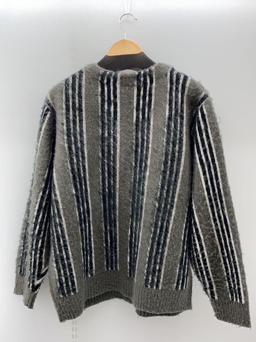 Avirex Avirex Stripe Mohair Like Cardig Acrylic Cardigan Green Size US L / EU 52-54 / 3 - 2 Thumbnail