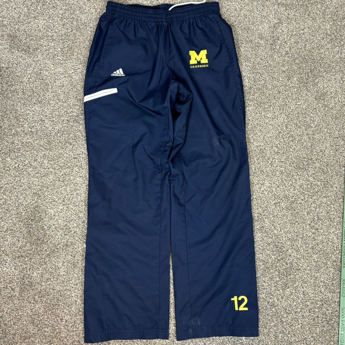 Adidas U Of M Michigan Dearborn Team Issued Soccer Track Pants Size US 32 / EU 48 - 12 Thumbnail