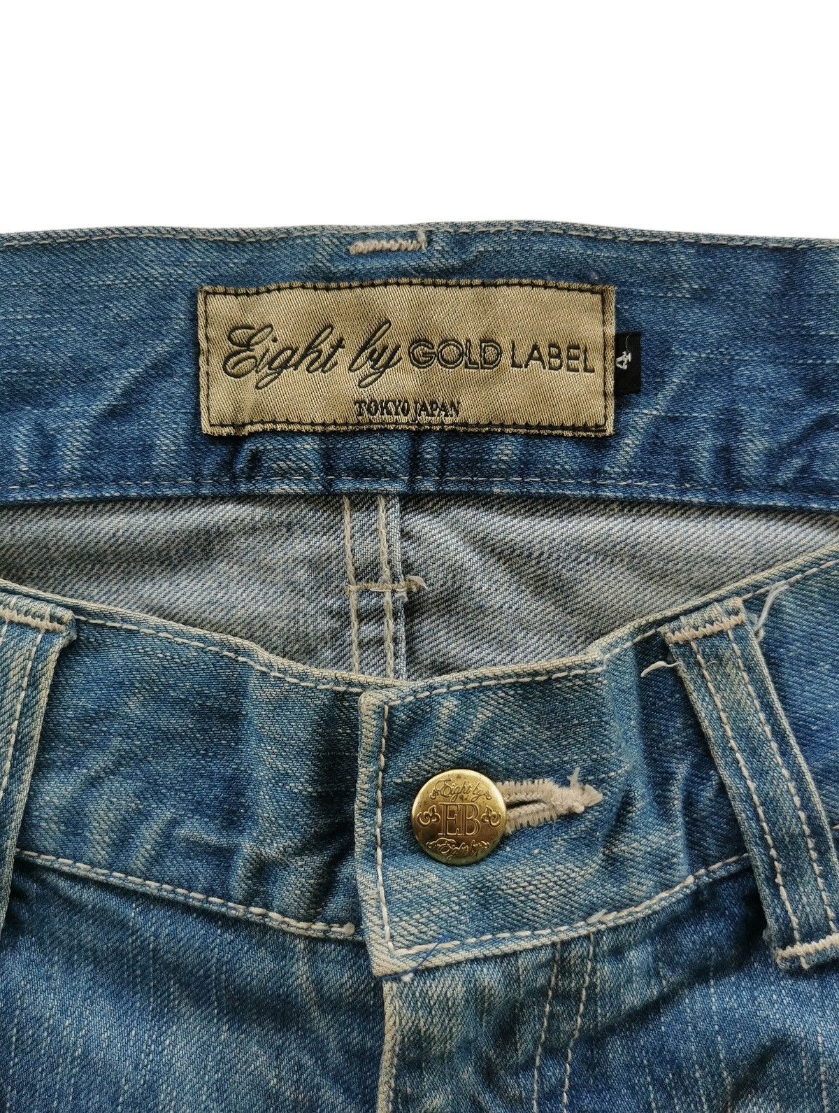 Japanese Brand Eight by COLD LABEL Denim Paint Splatter - Kapital Style Size US 34 / EU 50 - 10 Thumbnail