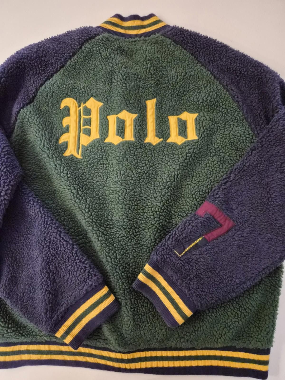 Polo Ralph Lauren Polo Ralph Lauren Pirate Skull Sherpa Fleece Varsity Jacket Size US L / EU 52-54 / 3 - 8 Thumbnail