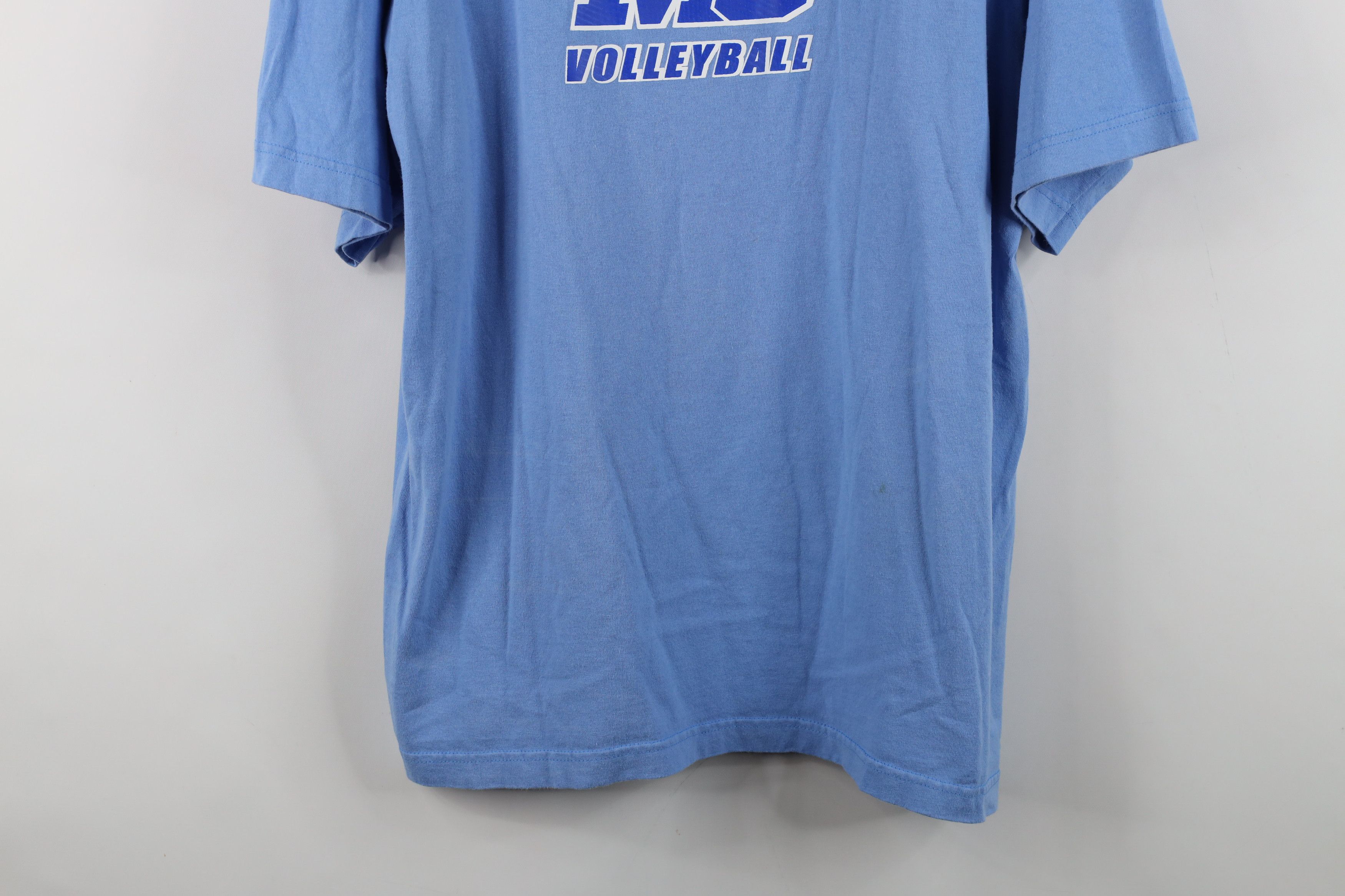 Adidas Vintage Adidas Madonna University Volleyball T-Shirt Blue Size US L / EU 52-54 / 3 - 3 Thumbnail
