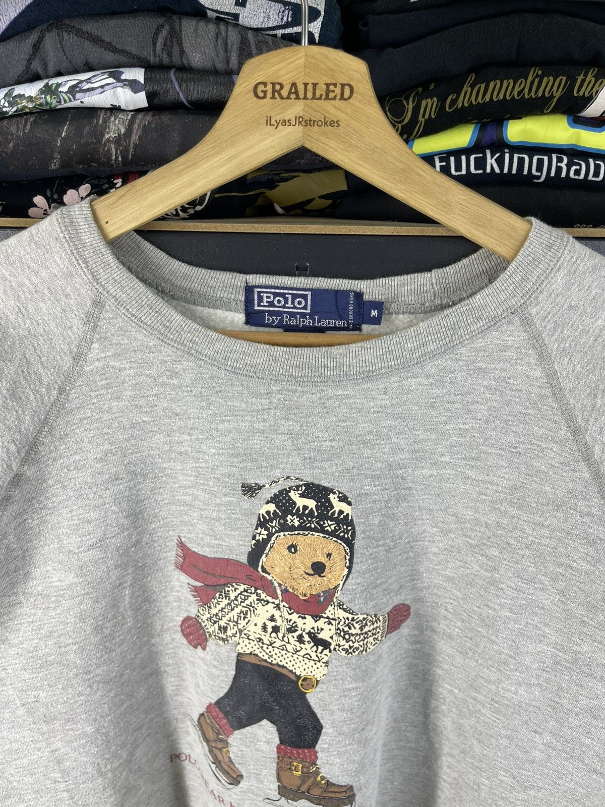 Polo Ralph Lauren Vintage Polo Bear Ice Skating by Ralph Lauren Sweatshirt Size US M / EU 48-50 / 2 - 17 Thumbnail