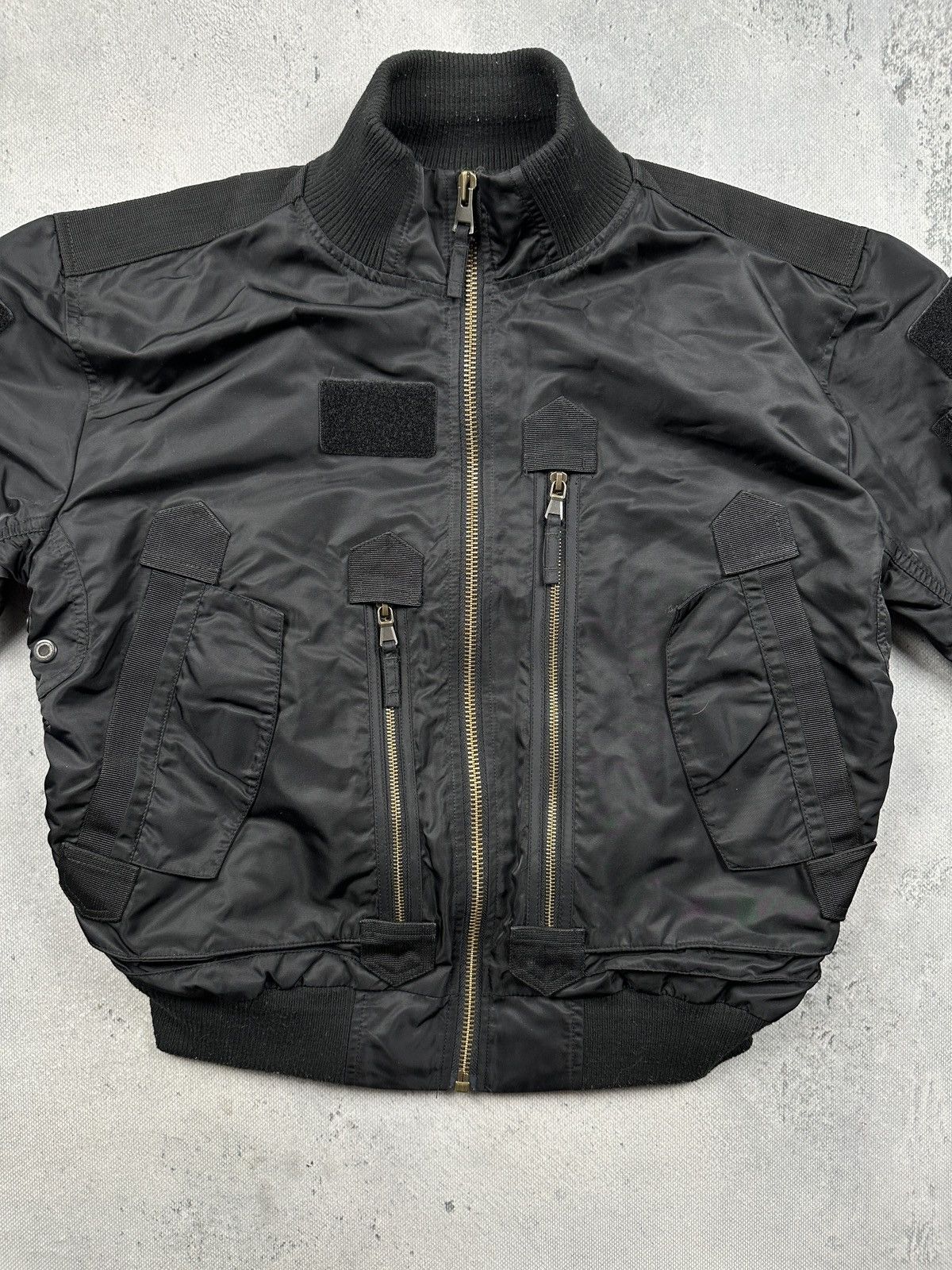 Vintage MilTec Tactical Flight Nylon Bomber Jacket Military Techwear Size US M / EU 48-50 / 2 - 6 Thumbnail