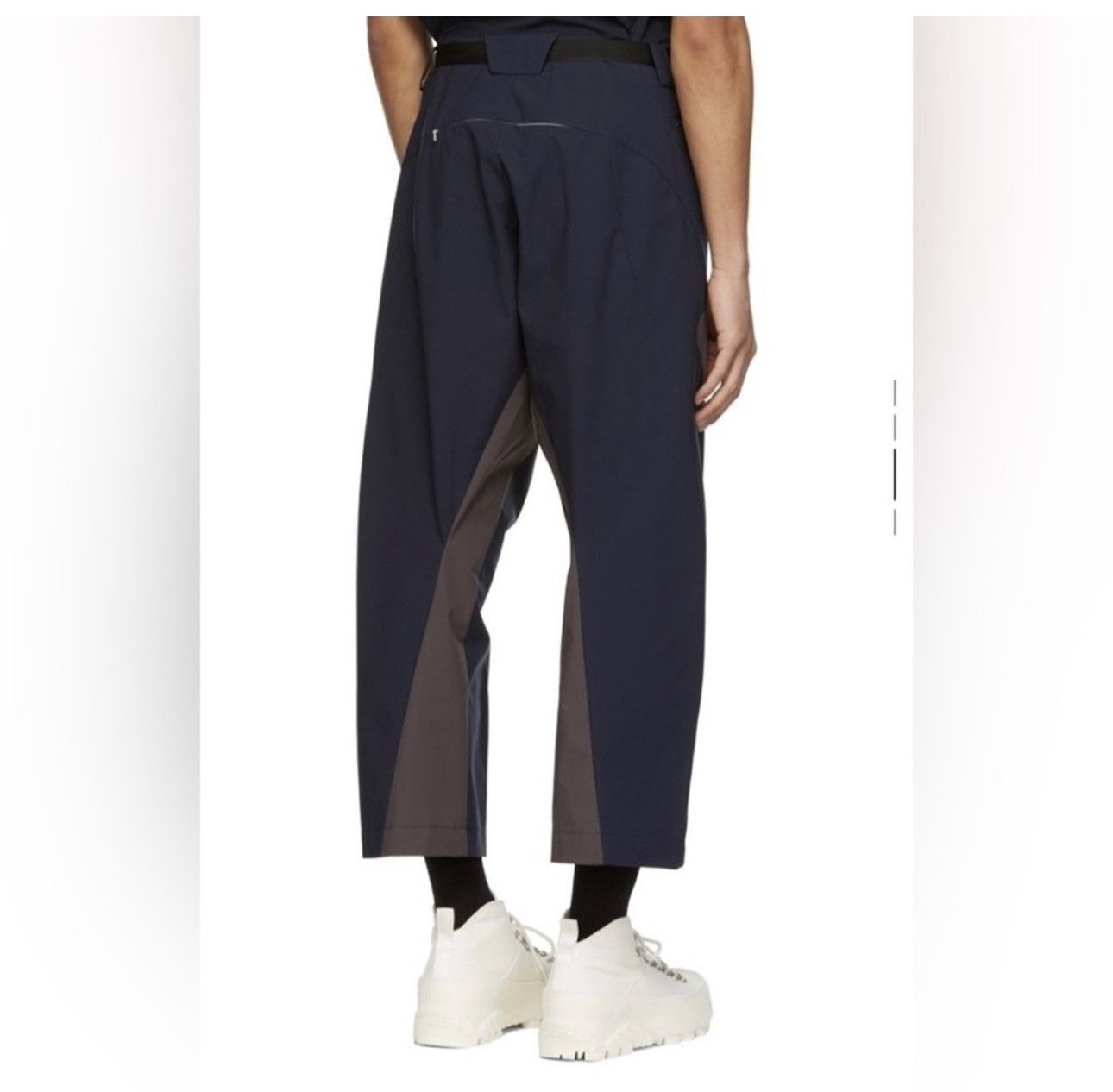 Hyein Seo Hyein Seo Navy Cropped Polyester Trousers size S NWT UNI​​ Size US 30 / EU 46 - 11 Thumbnail