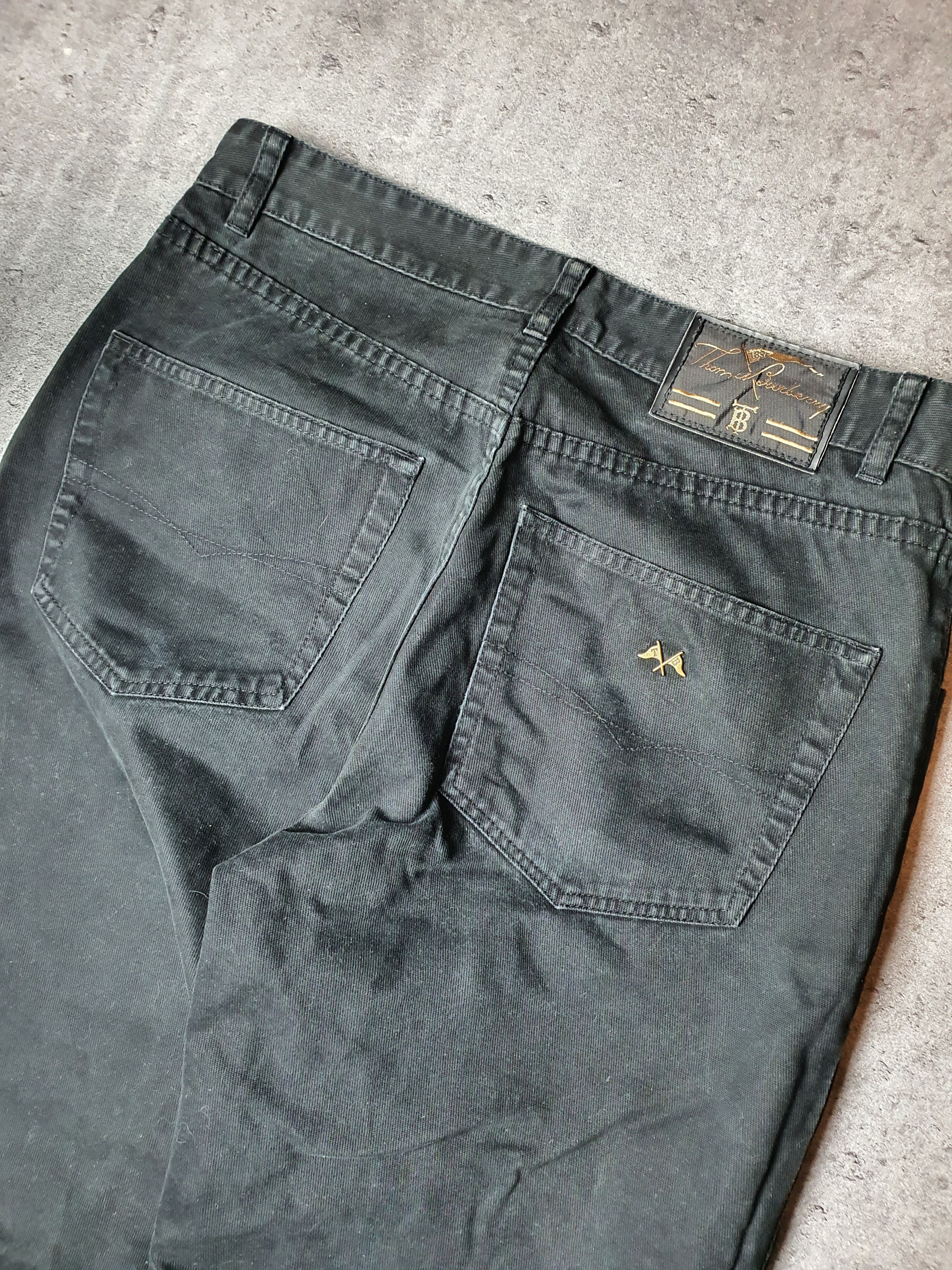 Burberry × Vintage Vintage Thomas Burberry Heavy Denim Pants Size 34 Size US 34 / EU 50 - 5 Thumbnail