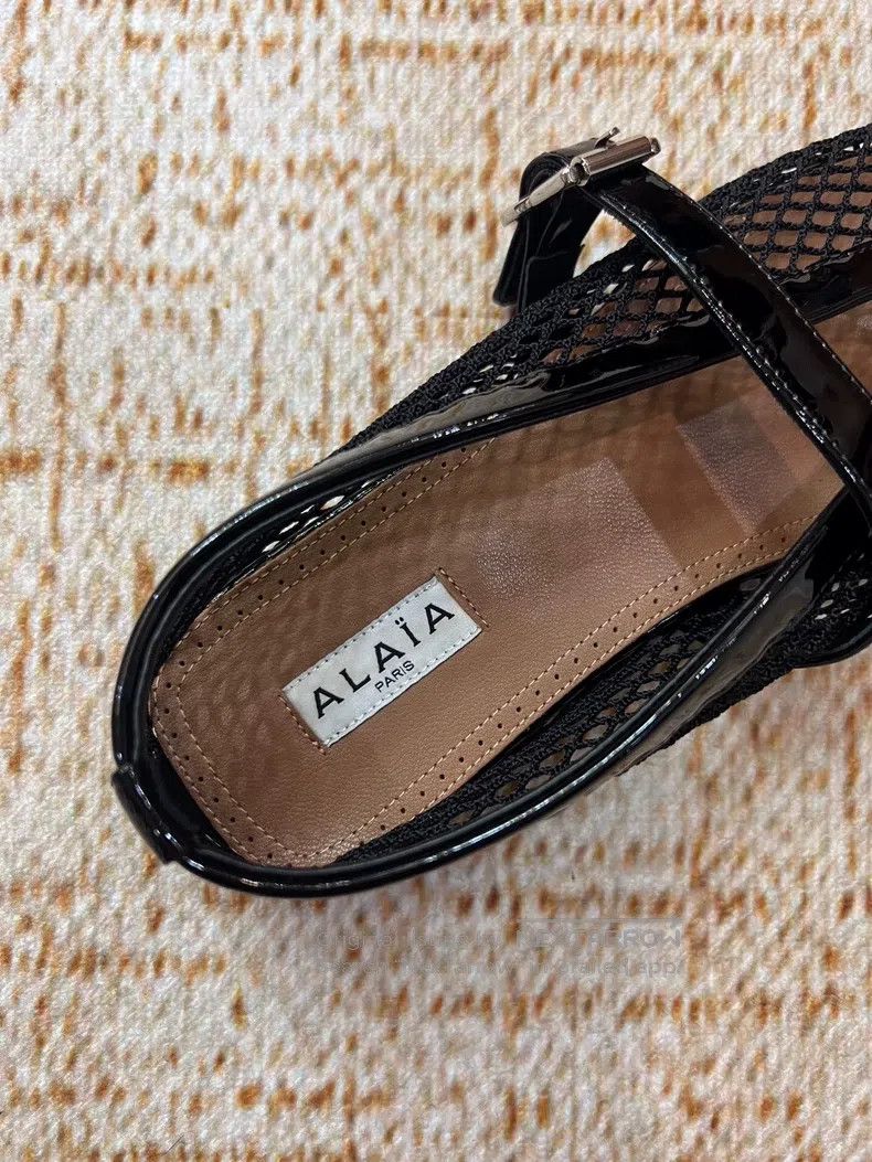 Alaia Alaia Black Net Eye Ballet Dance Flat Shoes Size US 6.5 / IT 36.5 - 4 Thumbnail