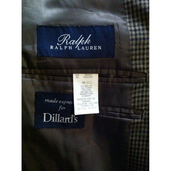 Ralph Lauren RALPH LAUREN MEN'S NEW 52%SILK 48%WOOL SPORT COAT SIZE:46R Size 46R - 5 Thumbnail