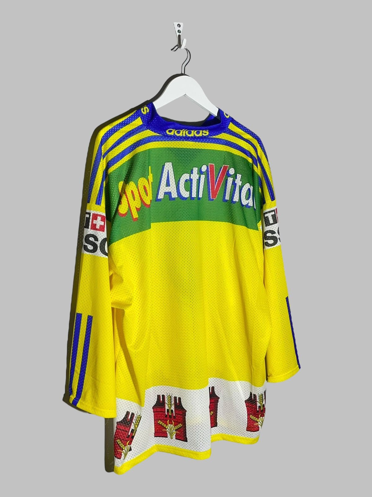 Adidas × Vintage HC Davos Vintage Adidas Ice Hockey Jersey NHL Shirt Size US XL / EU 56 / 4 - 11 Thumbnail