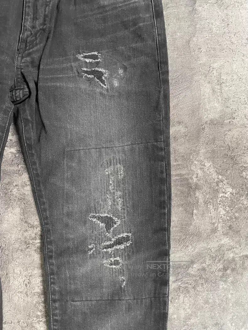 Saint Laurent Paris Saint Laurent Paris Black Gray Washed Patch Distressed Den Size US 30 / EU 46 - 5 Thumbnail