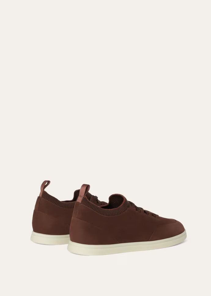 Loro Piana o1loc1c0126 Soho Walk Low-Top Sneakers in Brown Size US 8 / EU 41 - 2 Thumbnail