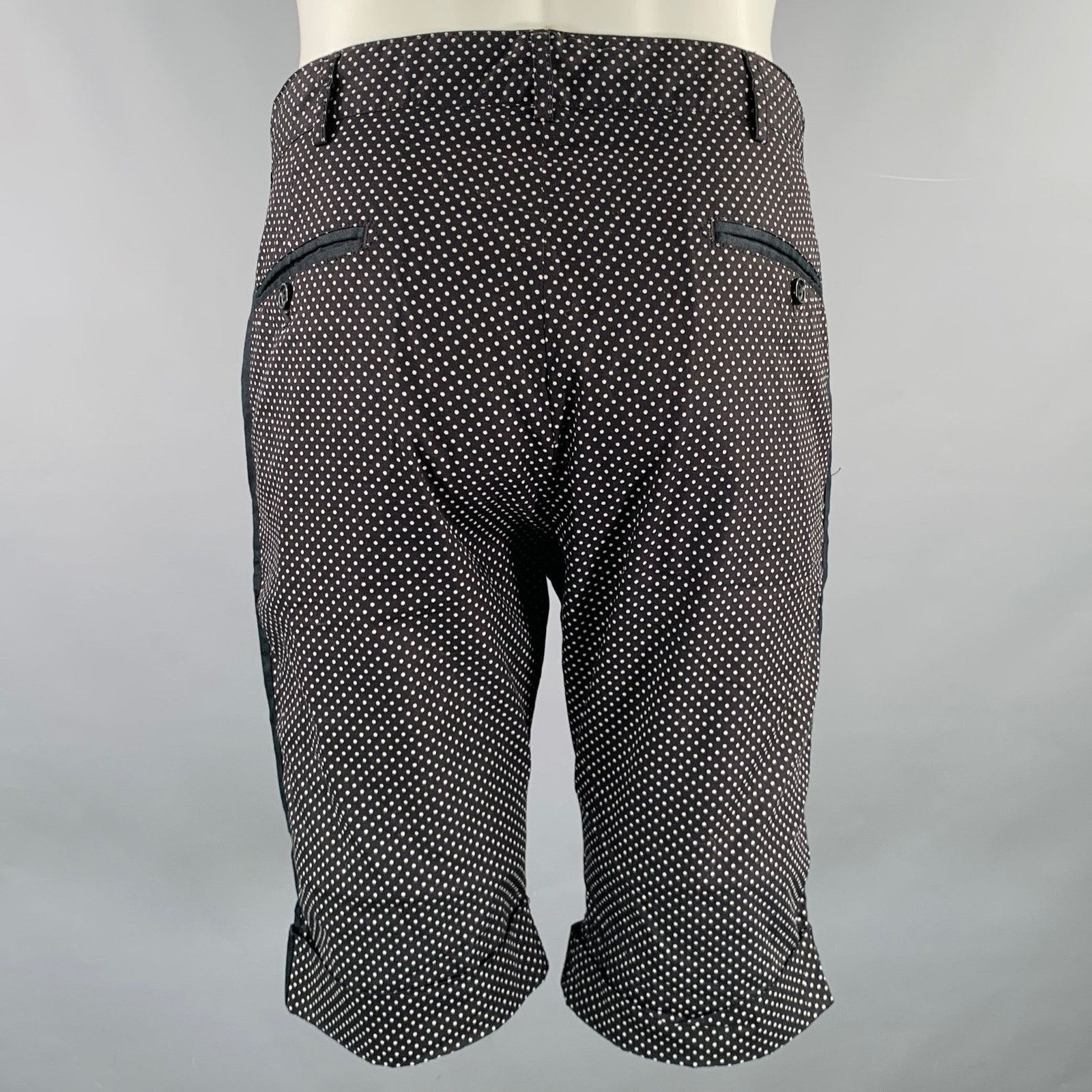 Engineered Garments Size 32 Black White Polka Dot Cotton Zip Fly Shorts Size US 32 / EU 48 - 3 Thumbnail