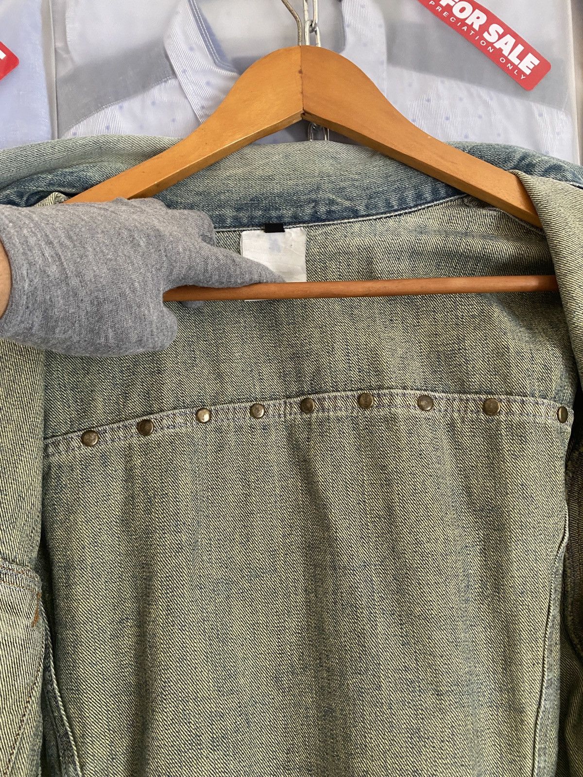 Just Cavalli Vintage Roberto Cavalli Stud Denim Jacket Overlong Sleeve Size US M / EU 48-50 / 2 - 13 Thumbnail