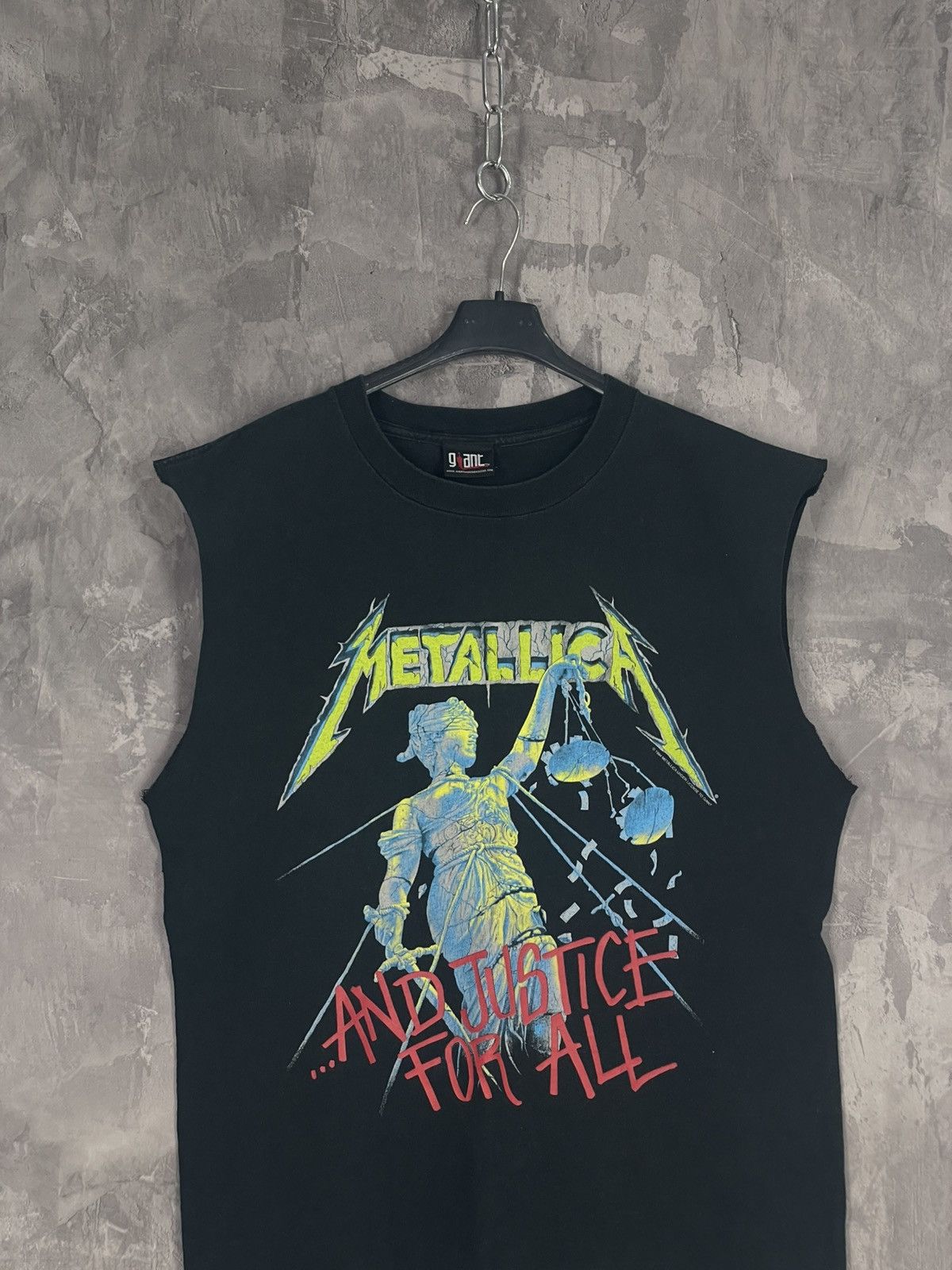Band Tees × Metallica Metallica Hammer of Justice Crushes You 94s T-Shirt L Faded Size US L / EU 52-54 / 3 - 2 Thumbnail