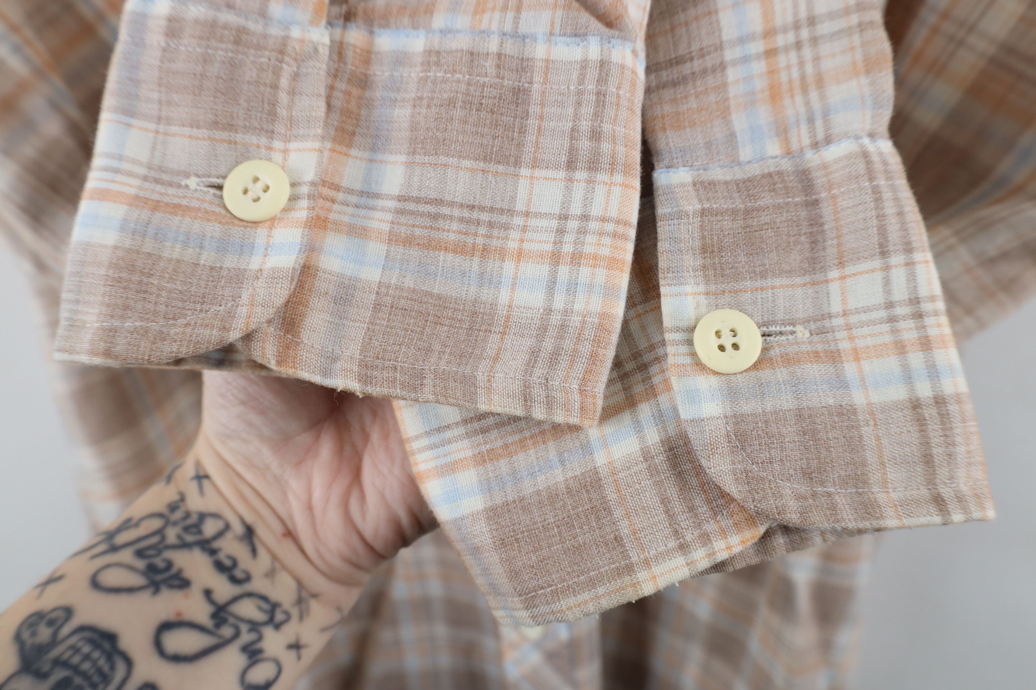 Vintage Vintage 70s Streetwear Rodeo Collared Button Shirt Plaid Size US L / EU 52-54 / 3 - 9 Thumbnail