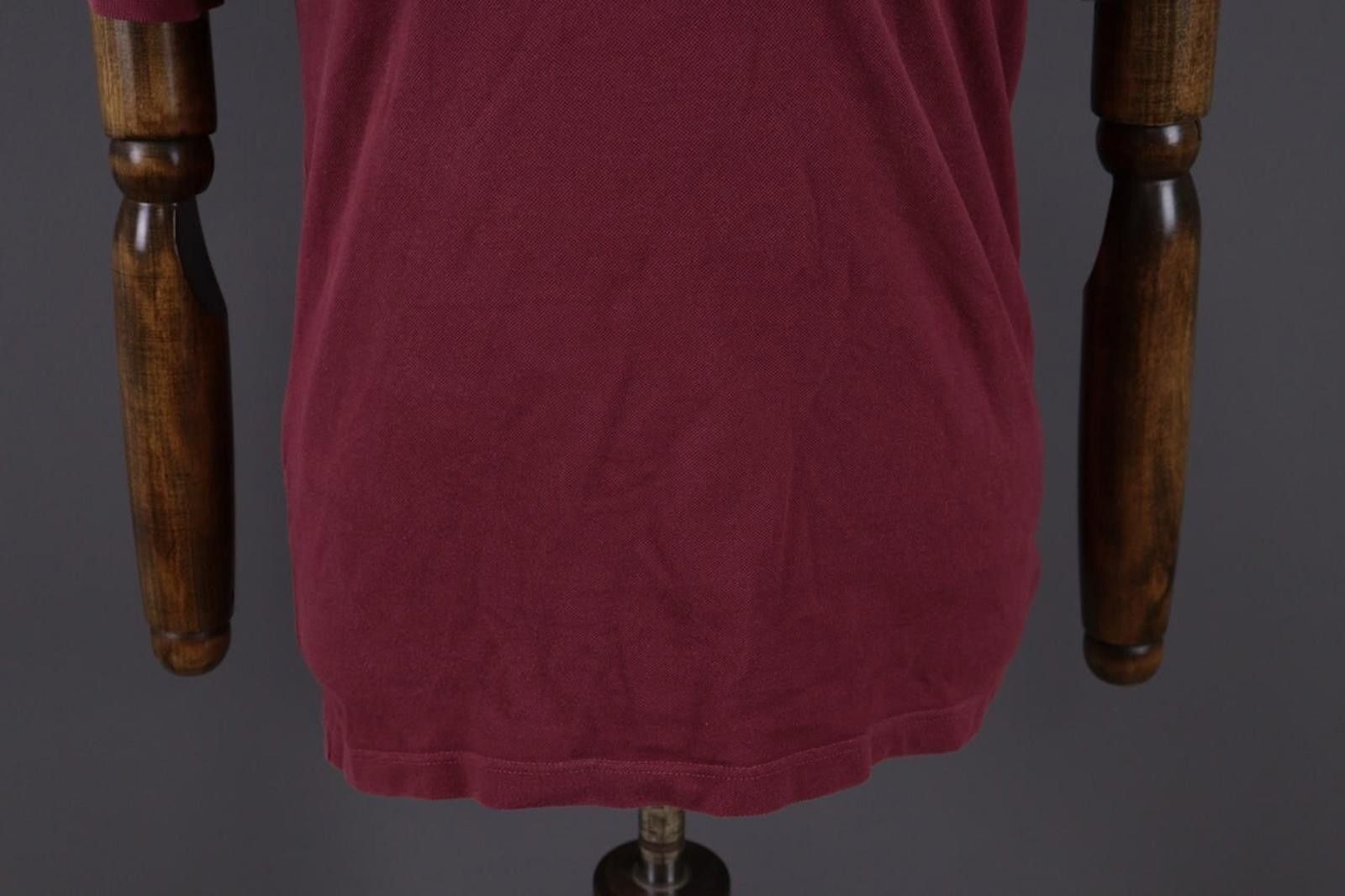 Lacoste Men Stretch Fit Burgundy Short Sleeve Polo Shirt Size 5 Size US M / EU 48-50 / 2 - 3 Thumbnail