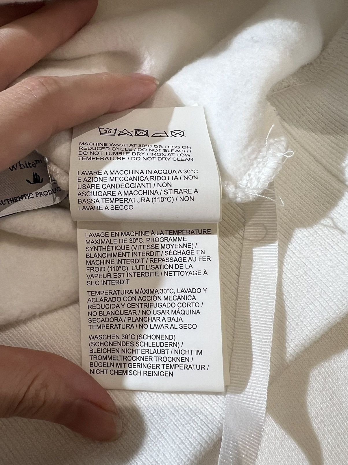 Off-White Off-White Oversized White Black Hoodie Size US S / EU 44-46 / 1 - 7 Thumbnail