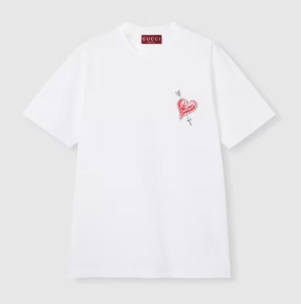 Gucci o1la5ras0426 Cotton Jersey Short Sleeve T-Shirt With Patch Size XS / US 0-2 / IT 36-38 - 1 Thumbnail