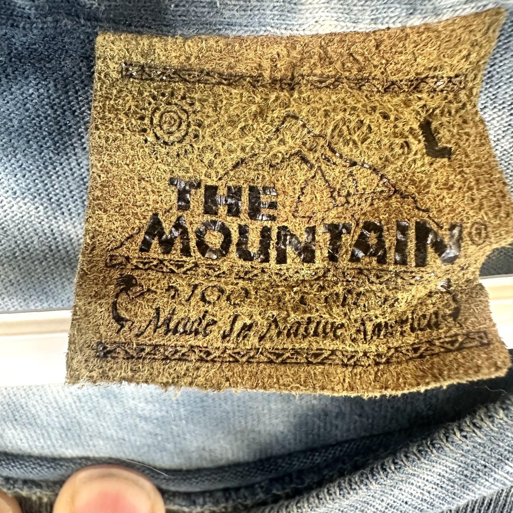 The Mountain The Mountain Shirt Mens Large Blue Gray Tie Dye Horse Graphic Native Art Tee Size US L / EU 52-54 / 3 - 5 Thumbnail