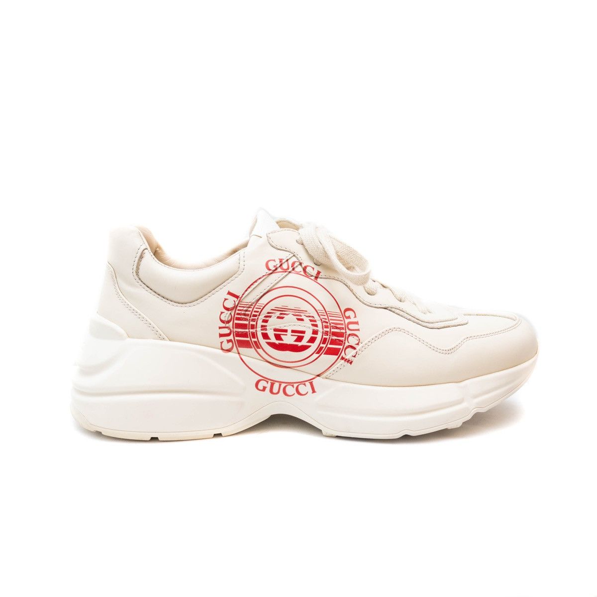 Gucci Gucci Rhyton Interlocking Disk Leather Sneakers Wmns Sz8.5US Size US 8.5 / IT 38.5 - 4 Thumbnail