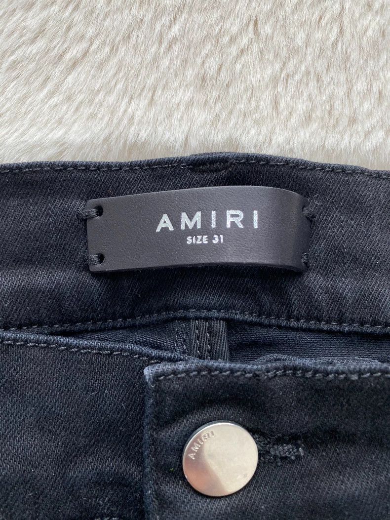 Amiri Amiri Washed Black Cashew Flower mx2 Jean Size US 31 - 2 Thumbnail