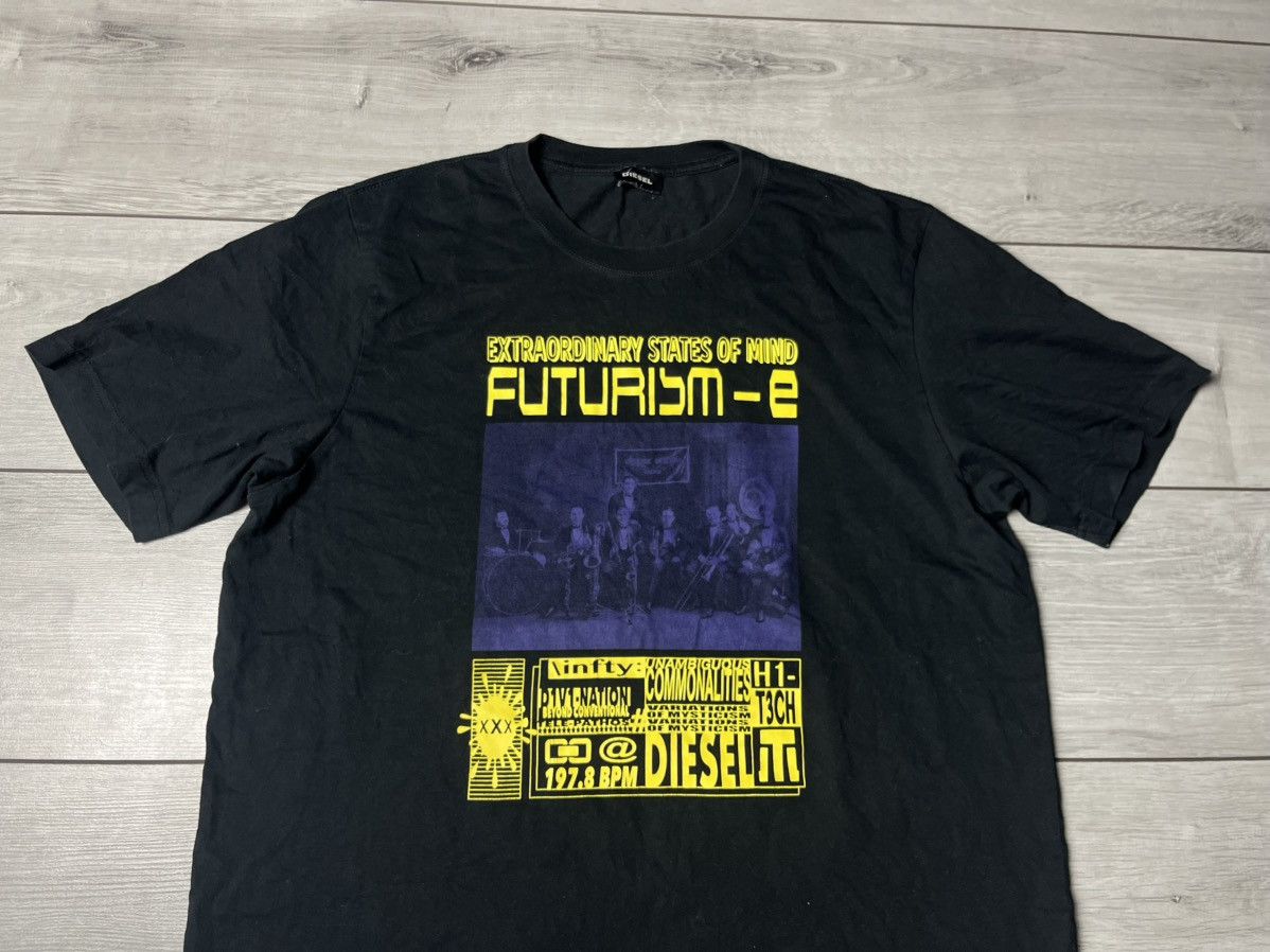 Diesel Diesel extraordinary states of mind futurism tshirt Size US L / EU 52-54 / 3 - 3 Thumbnail