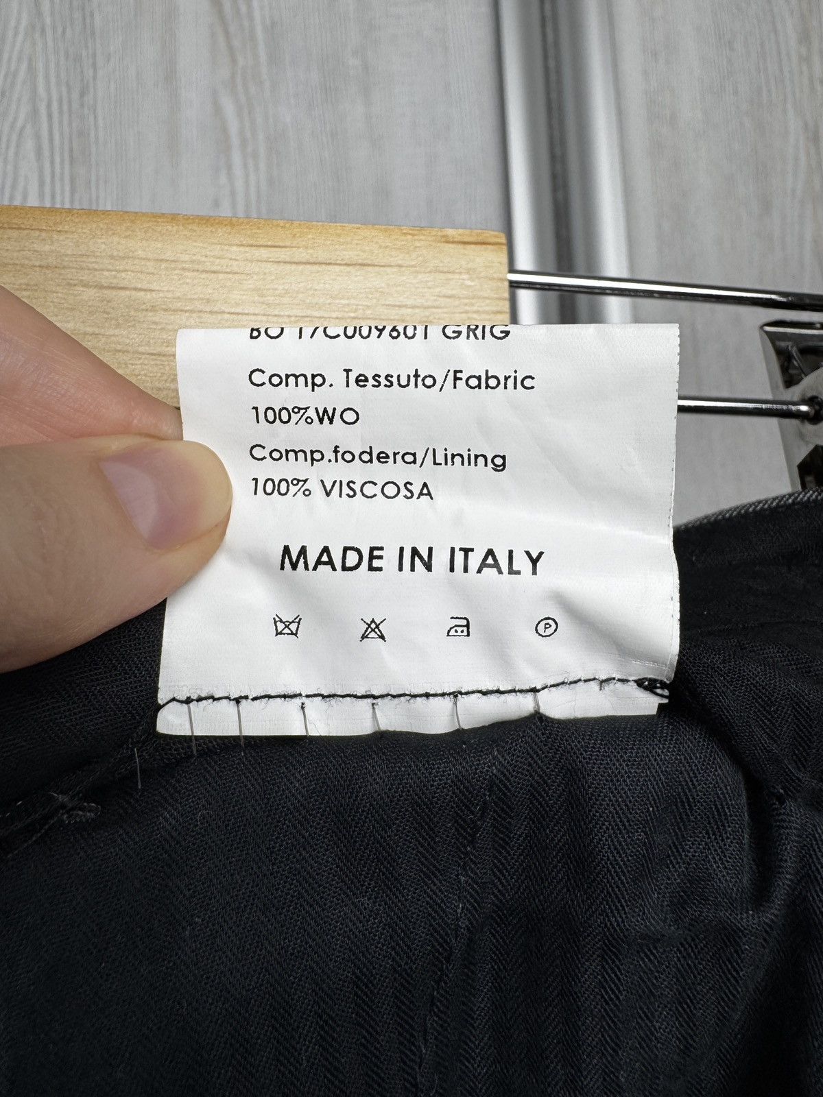 Boggi Boggi Milano Grey 110s Wool 2 pieces made in italy suit Size 40R - 19 Thumbnail