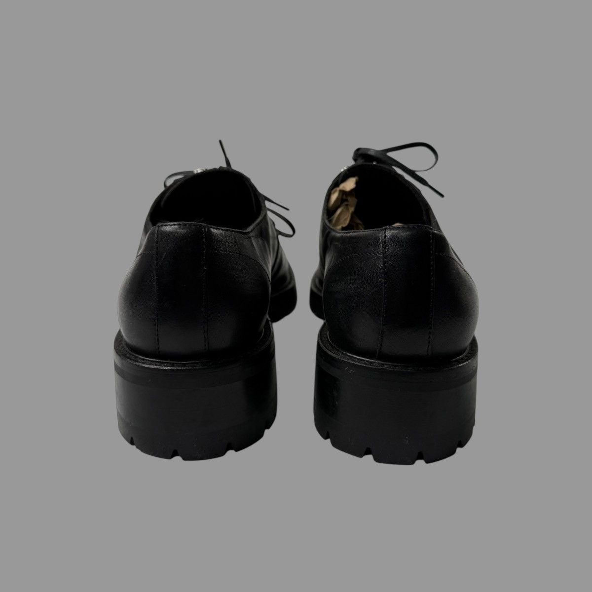 Versace Versace lug sole black leather derbys Size US 10 / EU 43 - 4 Thumbnail