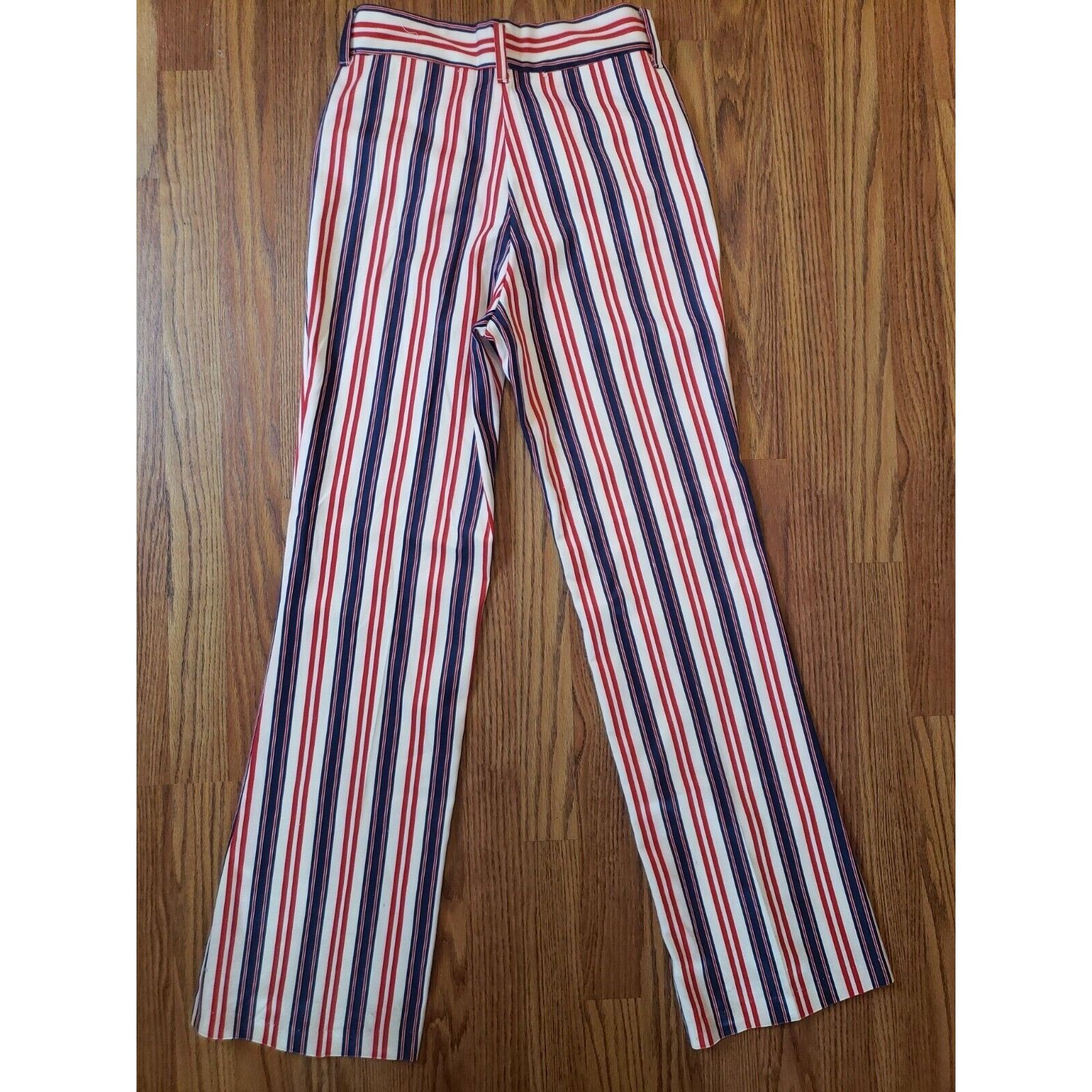 Vintage Master Prest Bell Bottom Pants 60s Wild Striped Trousers Wal Size US 30 / EU 46 - 5 Thumbnail