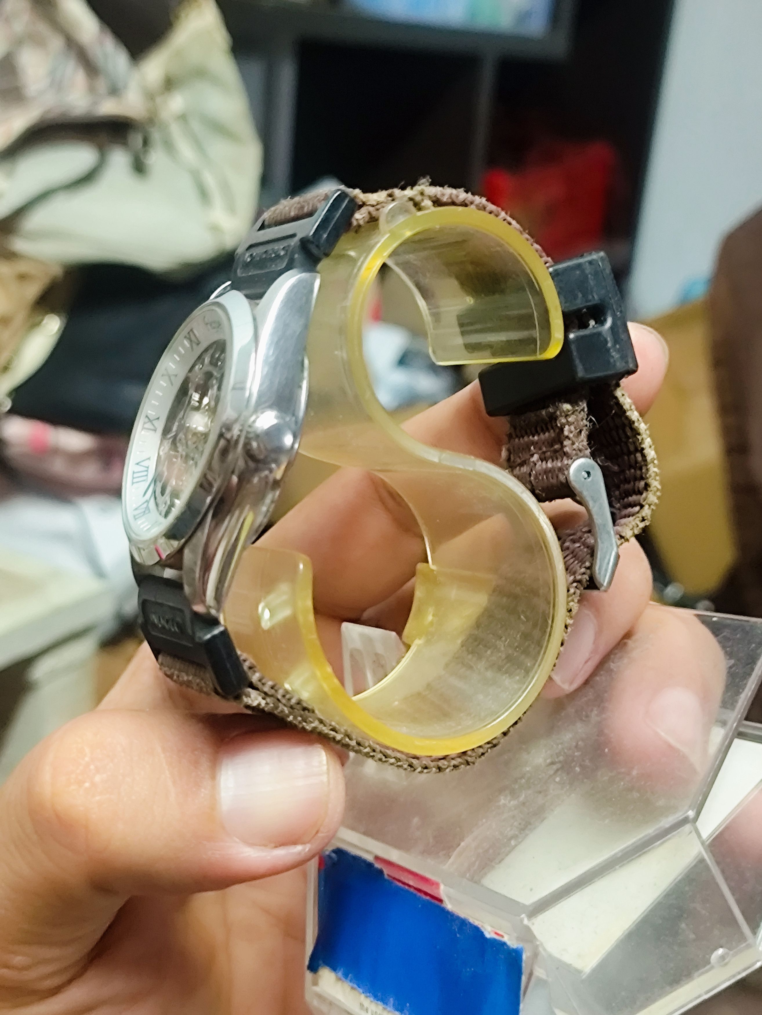 Japanese Brand Vintage Automatic Watch Transparent Engine. JAPAN ENGINE Size ONE SIZE - 3 Thumbnail