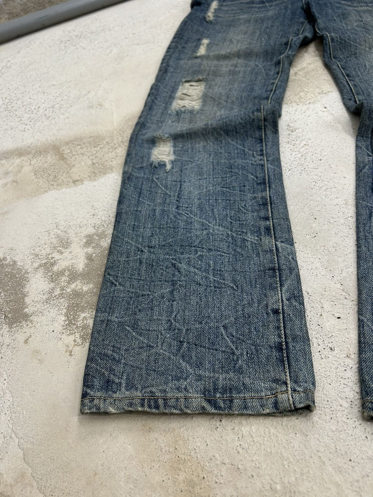 GOSTAR DE FUGA Vintage Funky Fruit Double Waist Distressed Embroidery Size US 32 / EU 48 - 14 Thumbnail