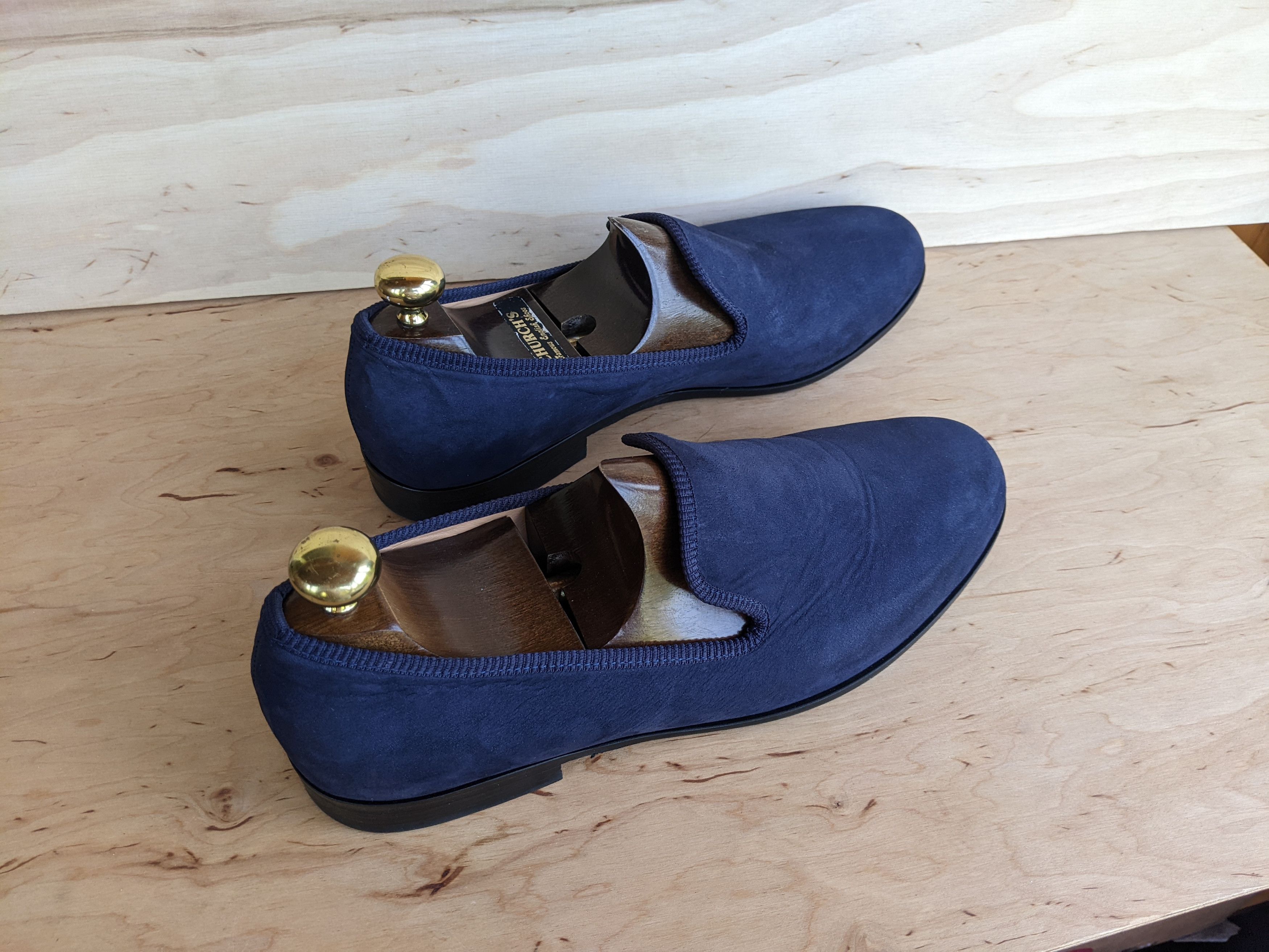 DUKE + DEXTER Duke + Dexter Bowler Loafer Blue Formal Shoes Churchs Prada Size US 11 / EU 44 - 9 Thumbnail