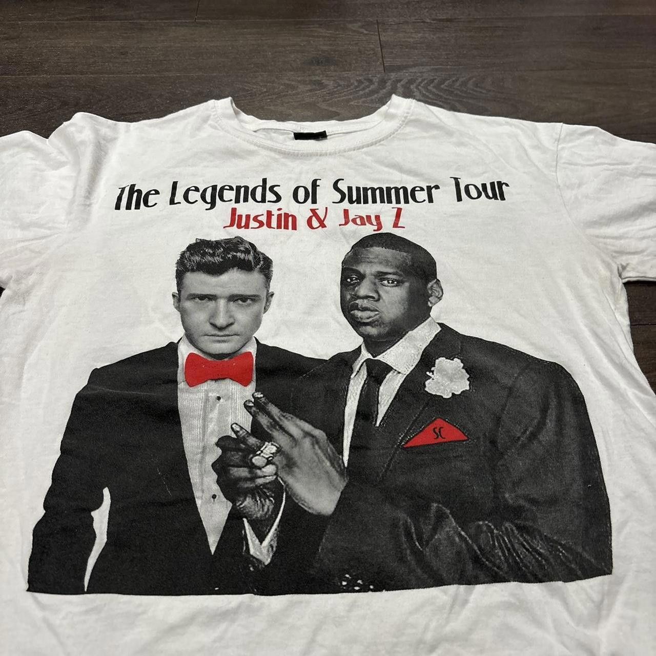 Designer jay z Justin timberlake legends of summer tour t shirt L Size US L / EU 52-54 / 3 - 2 Thumbnail