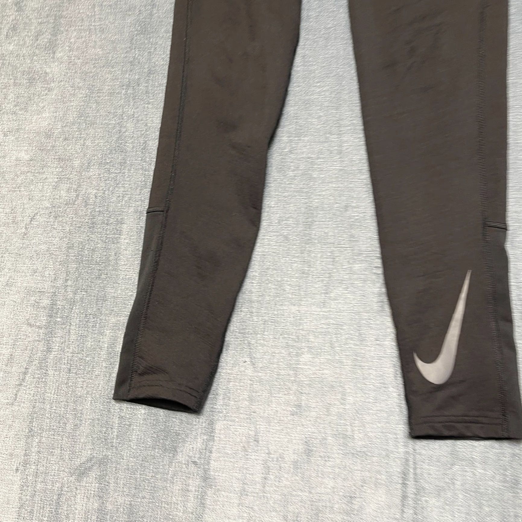 Nike Nike Pro Dri-Fit Tight Leggings Womens Medium Black Swoosh Logo Yoga Size 32" / US 10 / IT 46 - 3 Thumbnail