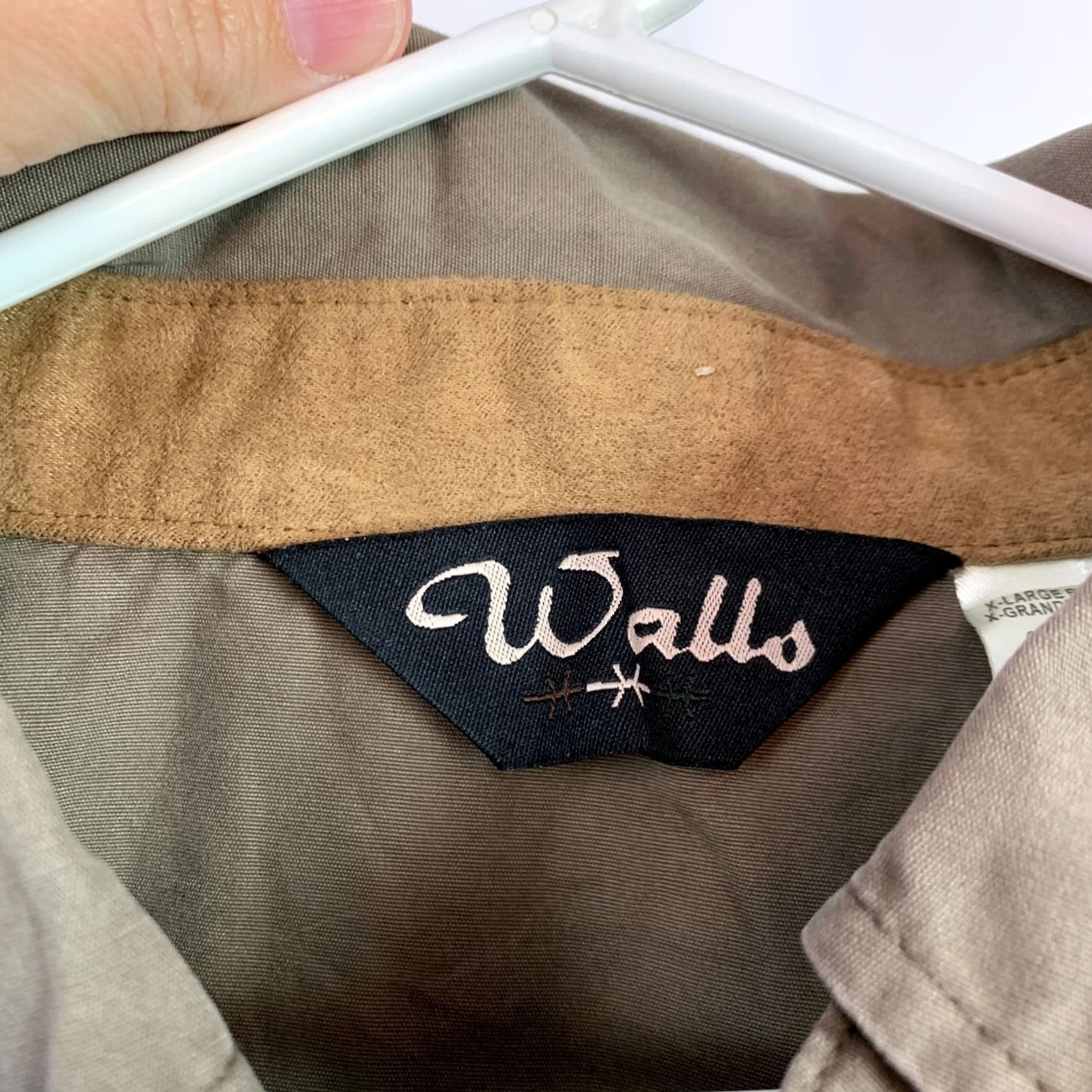 Walls VINTAGE Walls Button-Down Shirt XL Long Sleeve Brown Canvas Shooting Hunting Shirt Mens Size US XL / EU 56 / 4 - 4 Thumbnail