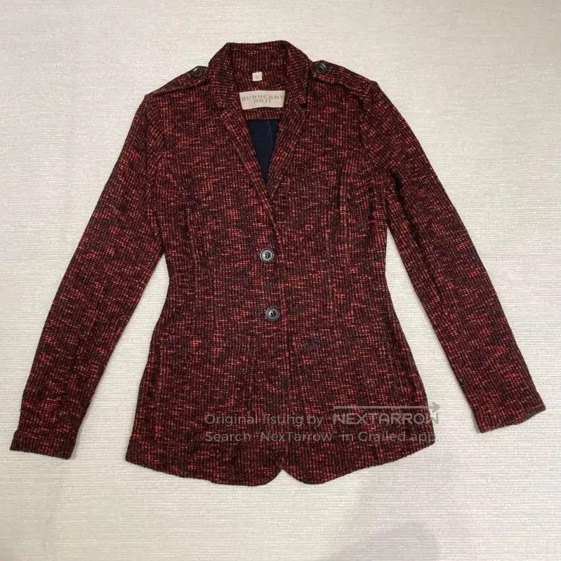 Burberry Burberry Spring Autumn Multicolor Cotton Short Coat. Size S / US 4 / IT 40 - 1 Thumbnail