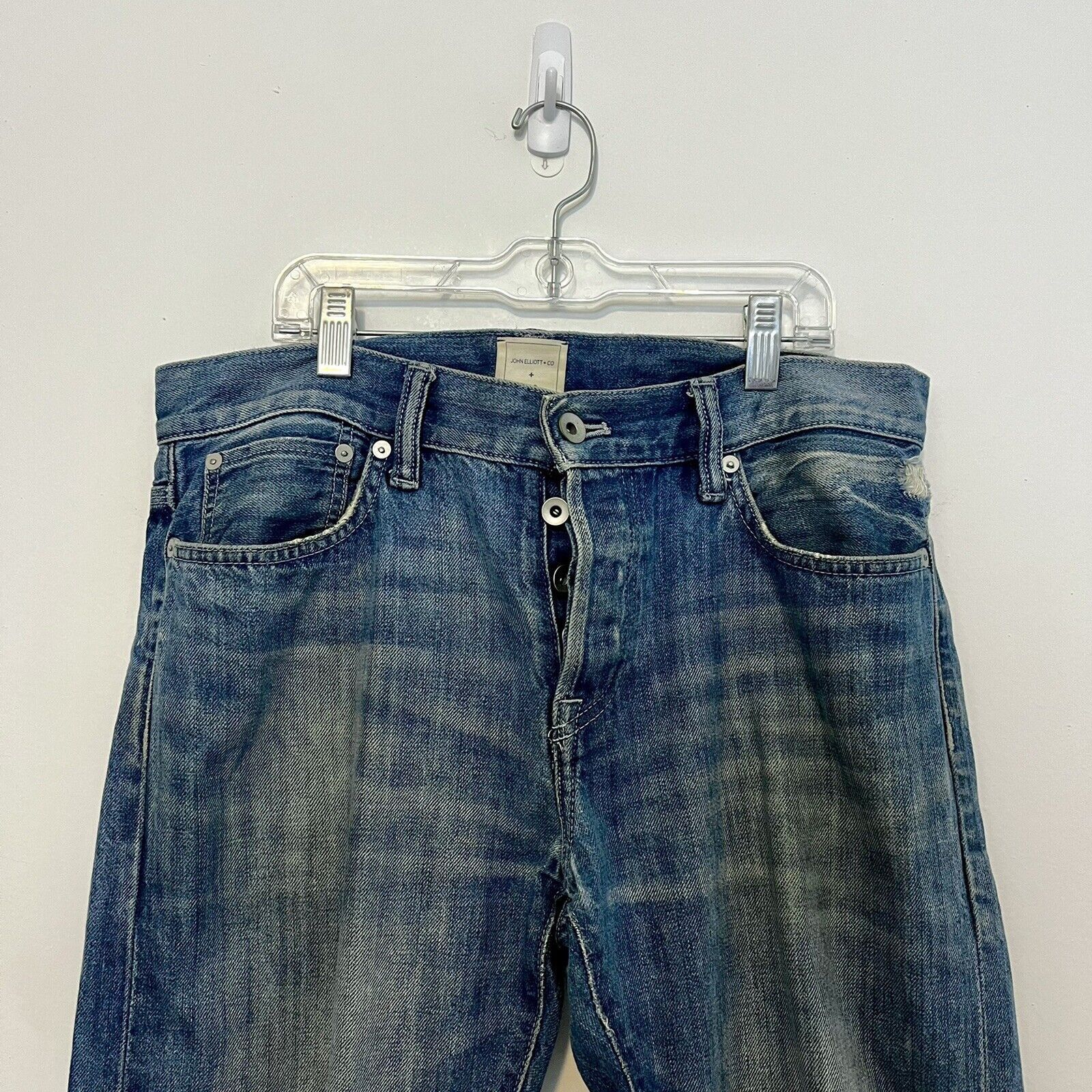 John Elliott John Elliott x GAP x GQ Blue Selvedge Denim Jeans Slim 30x32 Size US 30 / EU 46 - 2 Thumbnail