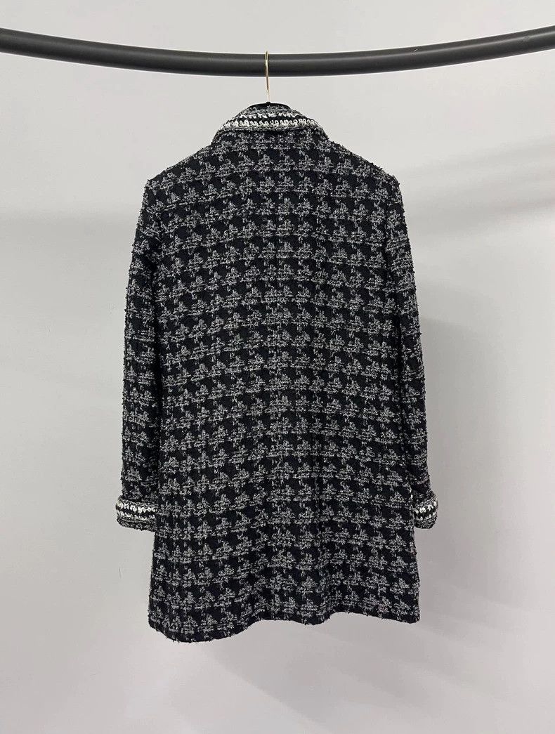 Chanel Chanel Forest series black and silver tweed bird coat Size XS / US 0-2 / IT 36-38 - 2 Thumbnail