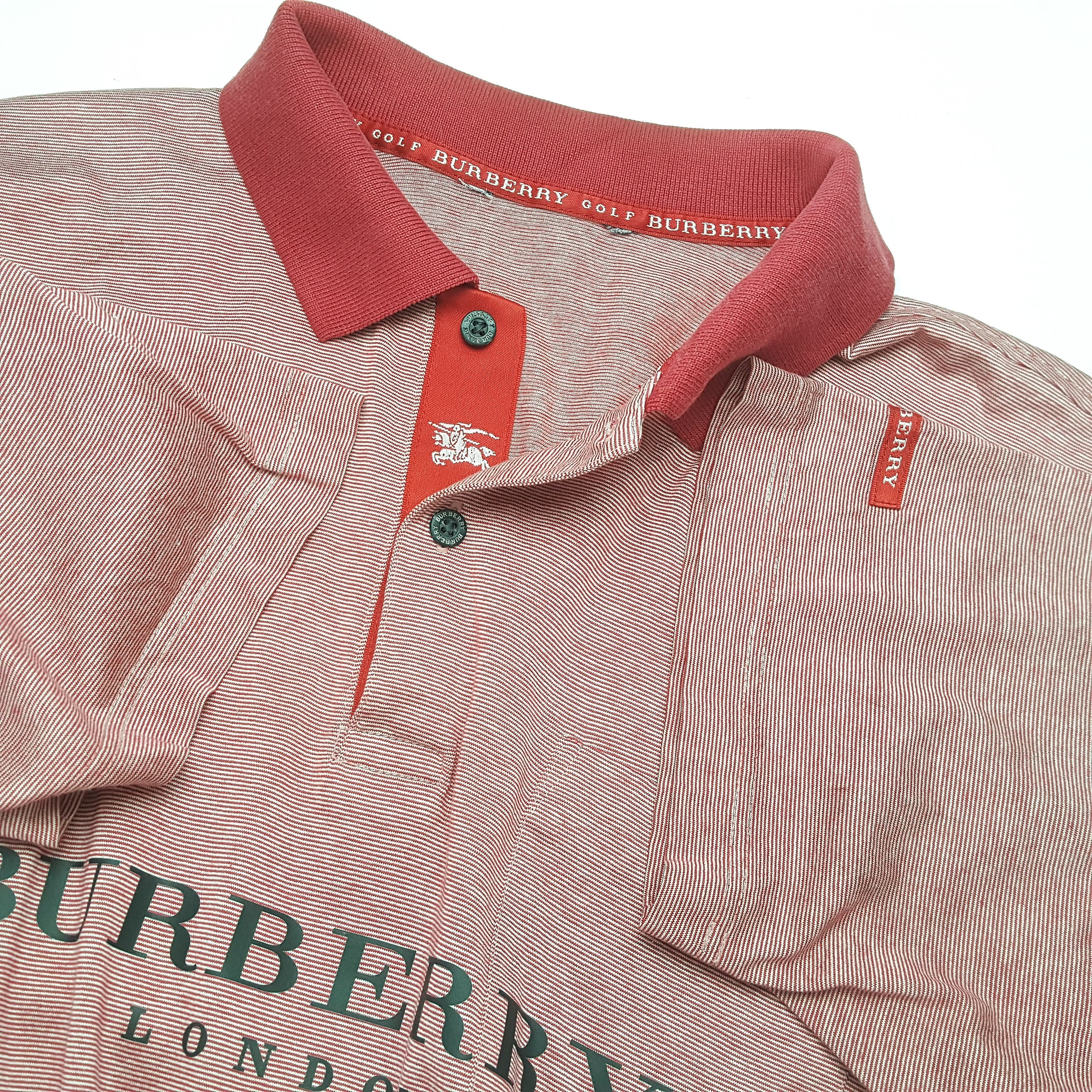 Burberry × Vintage BURBERRY Fashion Brand Custom Art Casual Polos Size US M / EU 48-50 / 2 - 6 Thumbnail