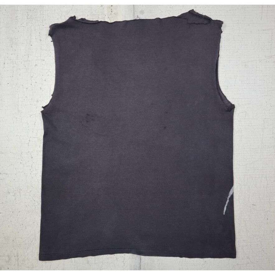 Vintage Vtg 80s Harley Davidson And Good Whiskey Sleeveless T Shirt Size US L / EU 52-54 / 3 - 3 Thumbnail