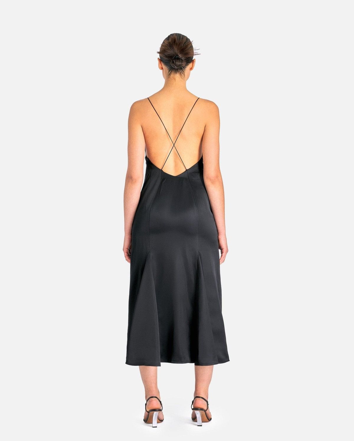 Wales Bonner BNWT AW23 WALES BONNER JOSEPHINE HEAVY SATIN DRESS 40 Size S / US 4 / IT 40 - 12 Thumbnail
