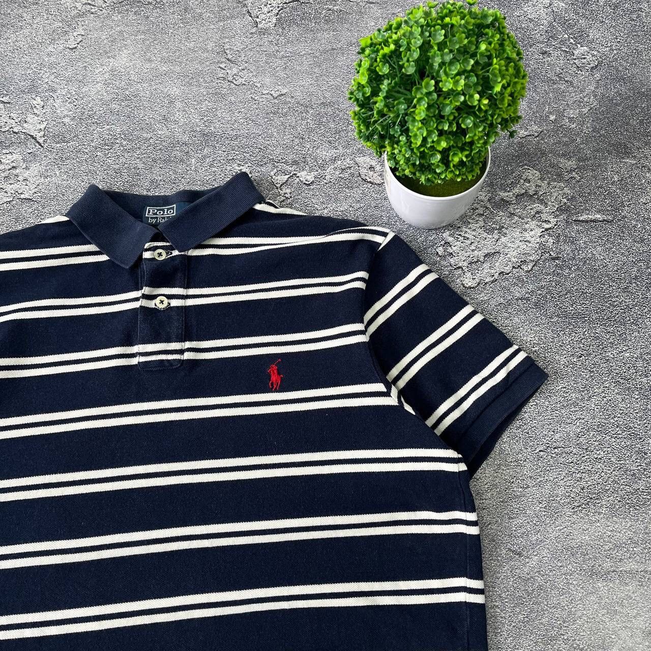 Polo Ralph Lauren Vintage Y2k Polo Ralph Lauren striped designer polo tee Size US L / EU 52-54 / 3 - 13 Thumbnail