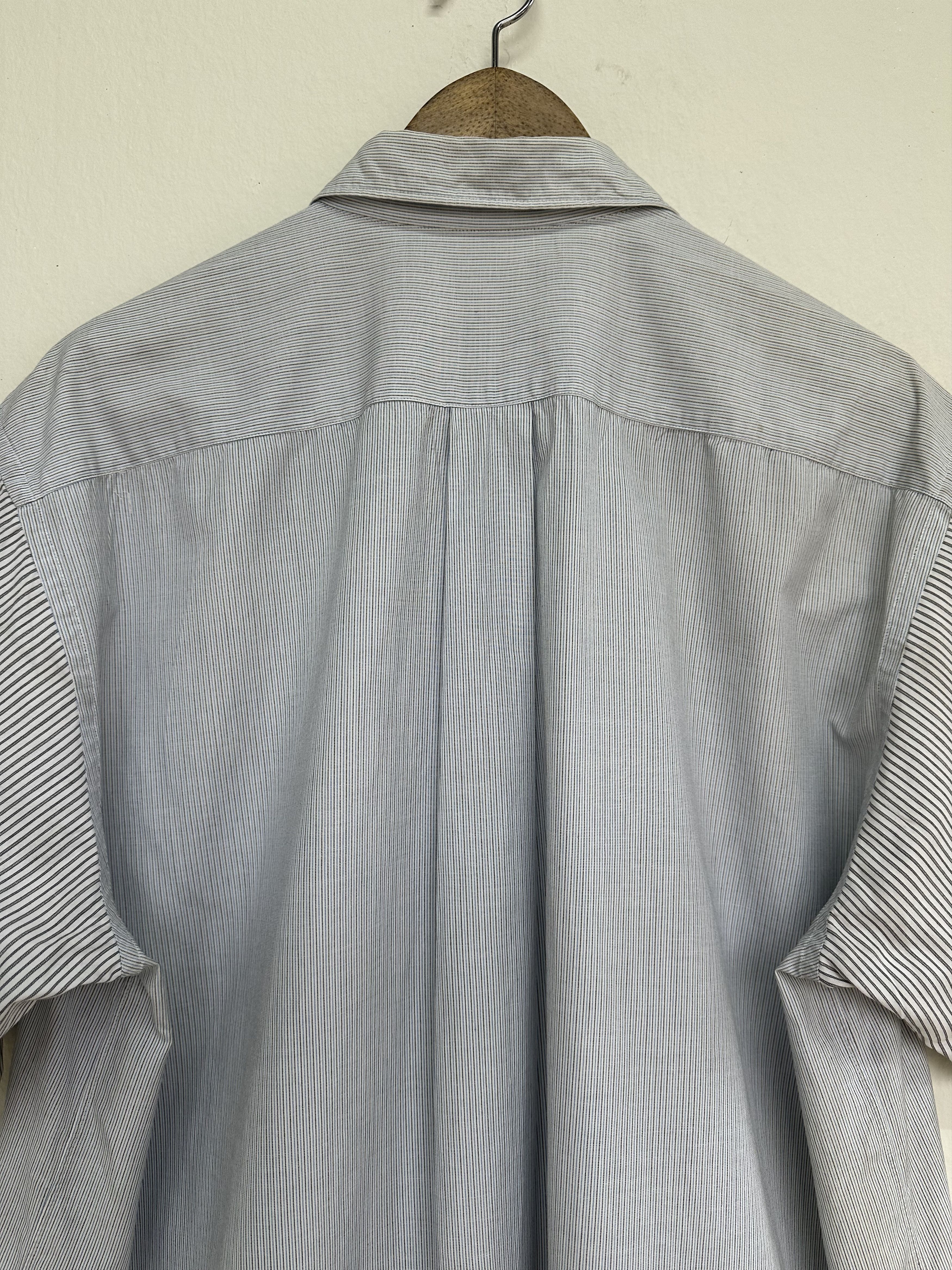 Comme des Garcons Homme Vintage 80s CDG Homme 2 Tone Stripe Shirt Button Up Size US M / EU 48-50 / 2 - 4 Thumbnail