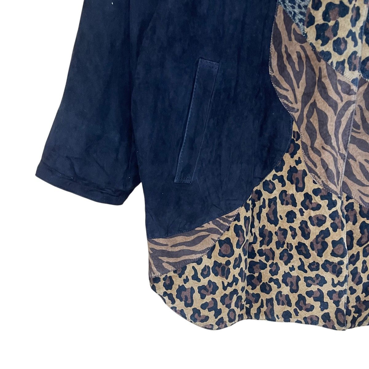 Japanese Brand Vintage 90s Patina Tokyo Fur Hybrid Leather Jacket Size US L / EU 52-54 / 3 - 6 Thumbnail
