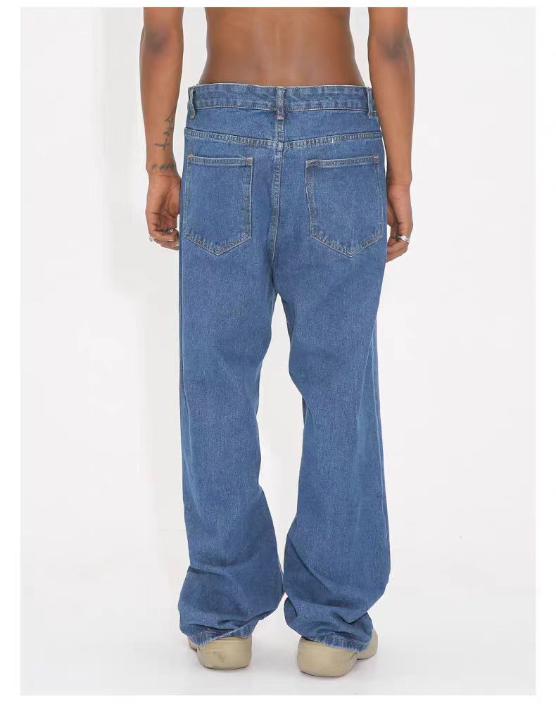 Japanese Brand × Vintage Vintage Street Casual Straight Leg Dark Blue Jeans Size US 32 / EU 48 - 5 Thumbnail