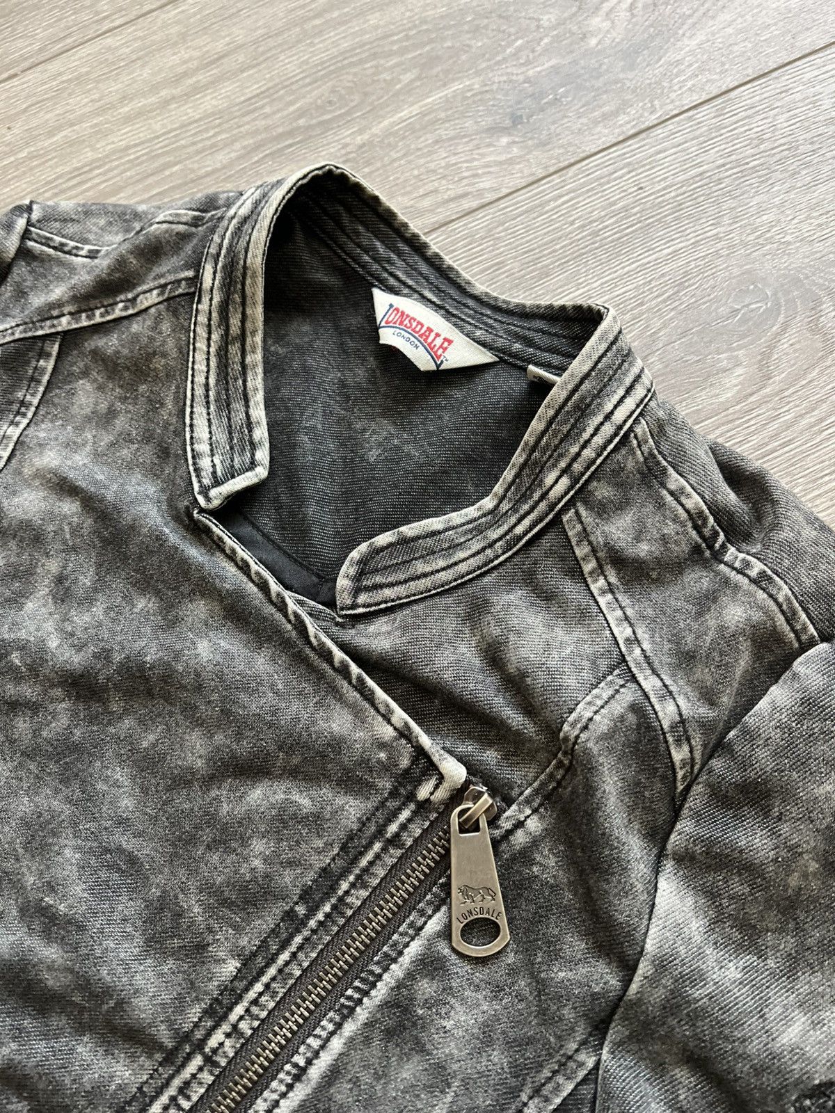 Lonsdale Vintage Lonsdale Moto Jacket Biker Cotton Size S / US 4 / IT 40 - 5 Thumbnail