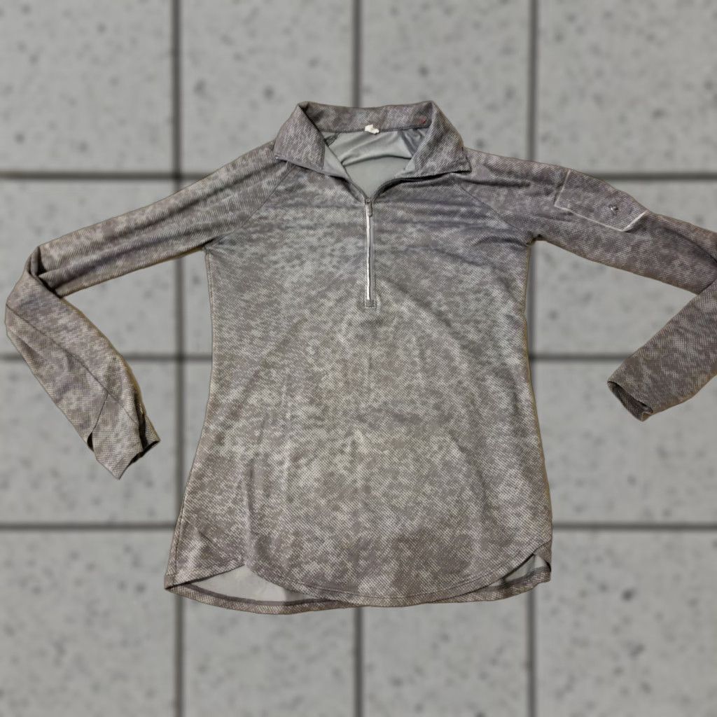 Under Armour Under Armour Half Zip Shirt M Medium Gray Long Sleeve Athletic Gym Workout Size M / US 6-8 / IT 42-44 - 1 Thumbnail