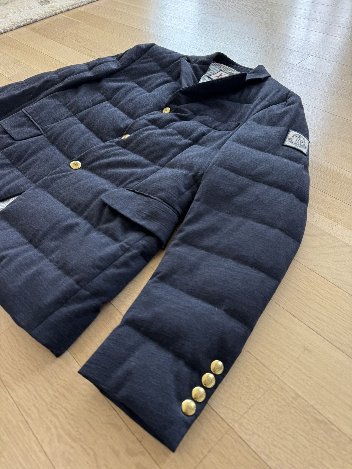 Moncler Gamme Bleu × Thom Browne Limited Edition Down Blazer by Thom Brown for Moncler Size US M / EU 48-50 / 2 - 7 Thumbnail