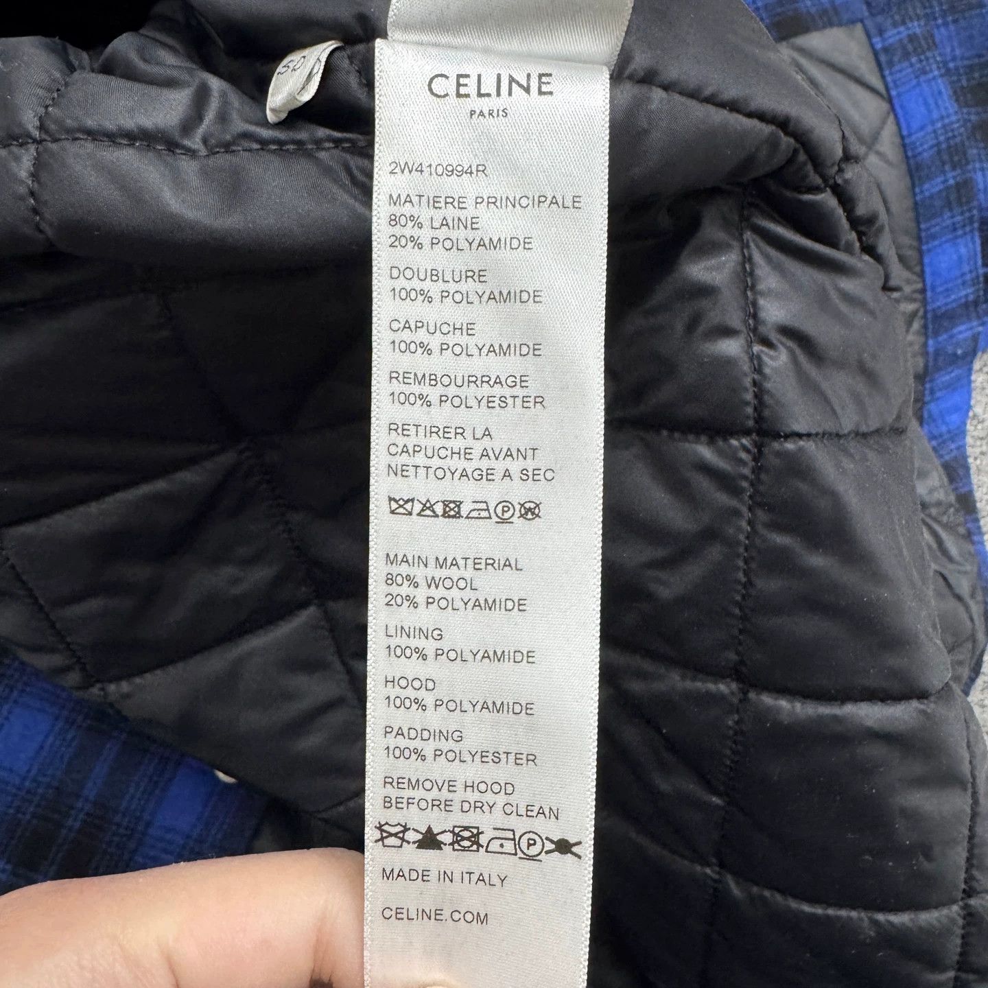 Celine Celine Tartan Wool-Cotton Puffer Jacket size 50 Size US M / EU 48-50 / 2 - 3 Thumbnail